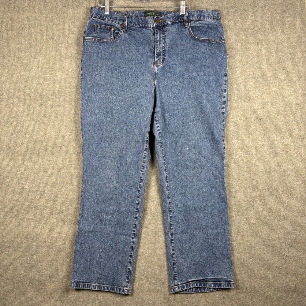 Lauren Ralph Lauren Straight Leg Jeans Medium Wash 18W 39x28 Blue Denim